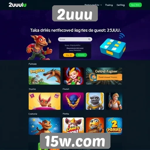 Análise da interface do site de jogos 2uuu